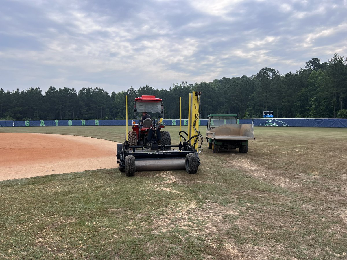 Lip Removal &amp; Laser Grading Underway At Baseball &amp; Softball Fields! ⚾️🥎