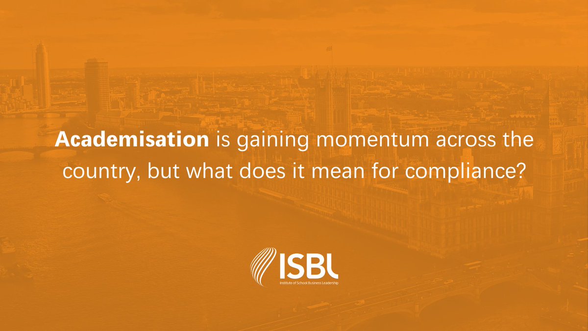 ISBL_news's tweet photo. Academisation is gaining momentum across the country, but what does it mean for compliance? We spoke to Stephen Morales, ISBL CEO, about compliance in education and what it means for academy trusts. Read the full interview: https://t.co/oKWZA9n5zX

#SBL #compliance #edutwitter https://t.co/UPCjcWv8Hz