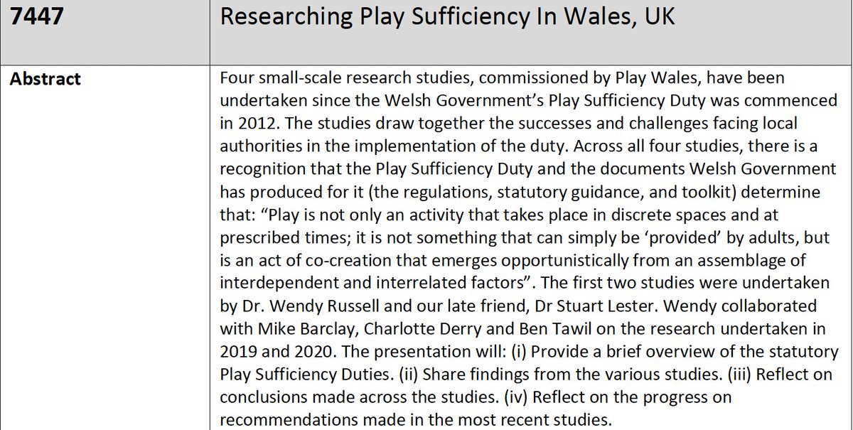 Our Assistant Director, Marianne Mannello will be presenting at the 'Play Sufficiency in Wales, Scotland, and USA' session at the @IPAGlasgow2023 conference this afternoon. 

Join Marianne and co-presenters  in room W115 at 3:15pm 

#IPAGlasgow2023 #PlaySufficiency #RightToPlay