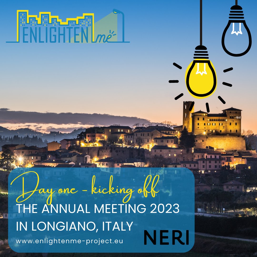 ENLIGHTENme_EU's tweet photo. Day 1 of the @ENLIGHTENme_EU annual meeting has just started. Thanks to https://t.co/ZNlSdrYWWx for hosting the team in Longiano for fruitful discussions and exciting developments on the research on #urbanlighting for #health and #wellbeing https://t.co/bllMyl1T6S