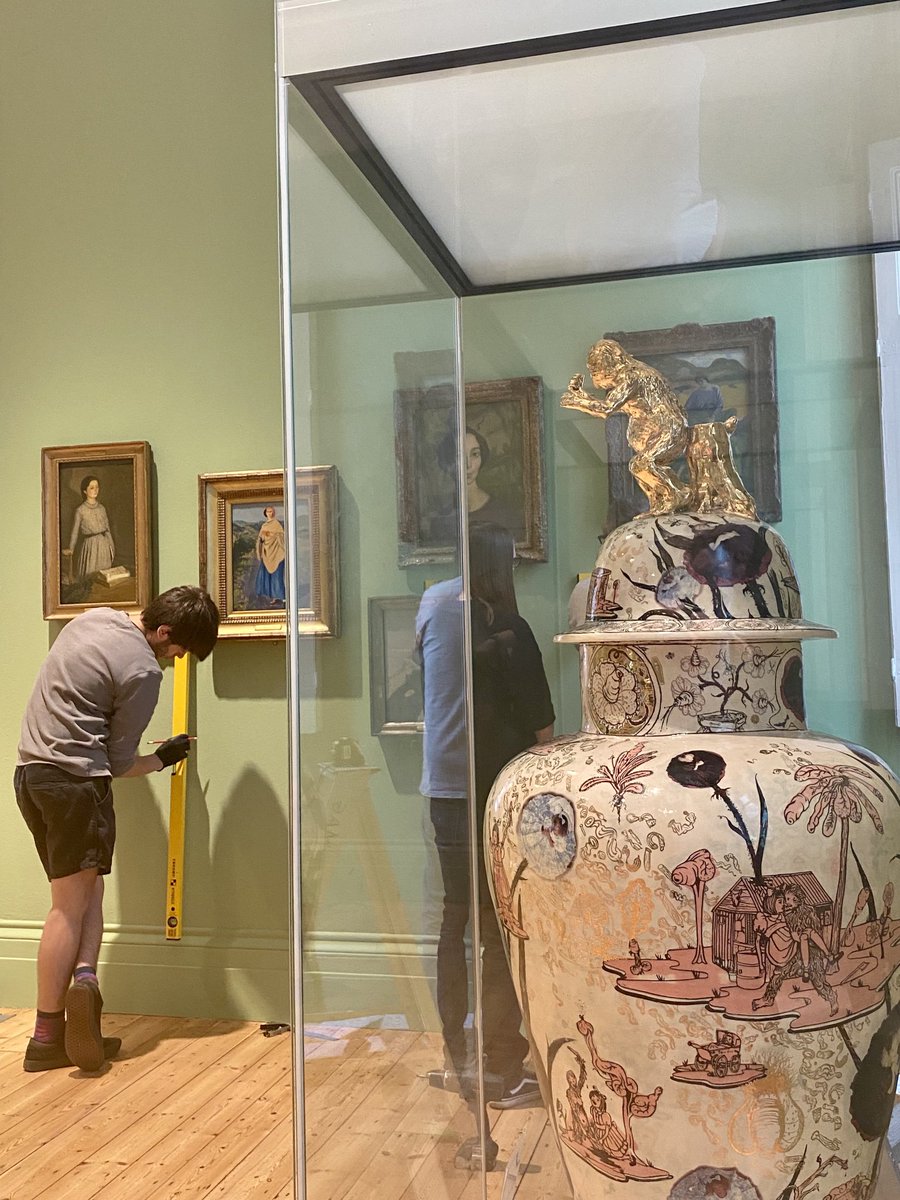 MAGcurators's tweet photo. Busy installing our new display owning next week https://t.co/yOAlYCX2TP https://t.co/7nY7LiCh77