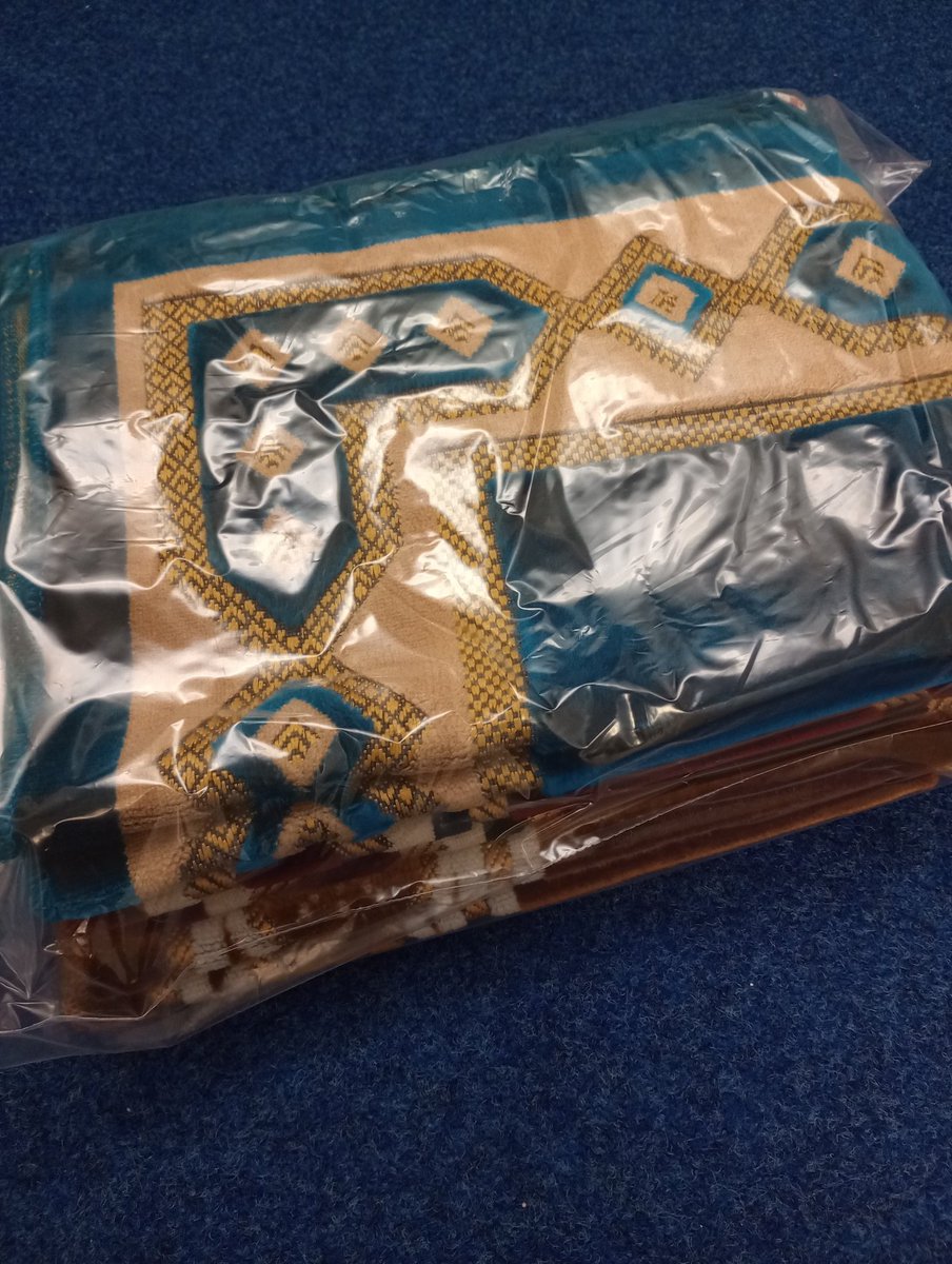 ChaplainBec's tweet image. Clean prayer mats fresh from the drycleaners.