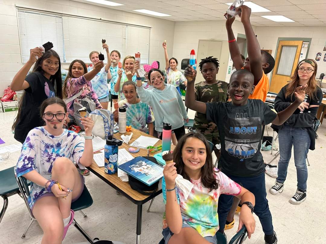 Last week PTA celebrated our <a href="/freedomvolusia/">Freedom Elementary School</a> 5th grade graduates with a sweet treat 🍨and a water bottle sticker to remember, “Once a Falcon, always a Falcon.” ❤️🤍❤️
We are so proud of all you have accomplished, and we wish we all the best in middle school! You CONE do it! 😉🎓