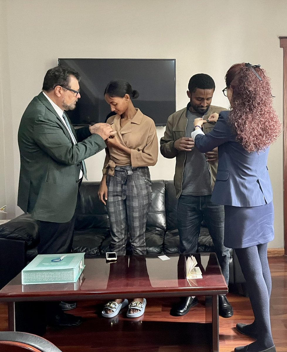 <a href="/mfaethiopia/">The Ministry of Foreign Affairs of Ethiopia 🇪🇹</a> 🤝 <a href="/SRE_mx/">Relaciones Exteriores</a> 

Un placer documentar hoy en <a href="/EmbaMexEti/">Embajada de México en Etiopía</a> a Lemlem Eyob Kawo y Tadesse Destaw Belay, becarios etíopes de Maestría y Doctorado del Programa Nacional de Posgrados @Conahcyt_Mex en Ciencias de la Computación <a href="/IPN_MX/">IPN</a> <a href="/CIC_IPN_OFICIAL/">CIC IPN</a>

#Ethiopia🇪🇹🤝#México🇲🇽