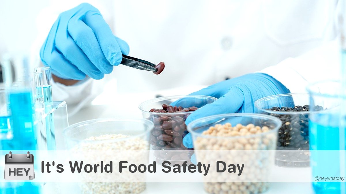 It's World Food Safety Day! 
#WorldFoodSafetyDay #FoodSafetyDay #WFSD