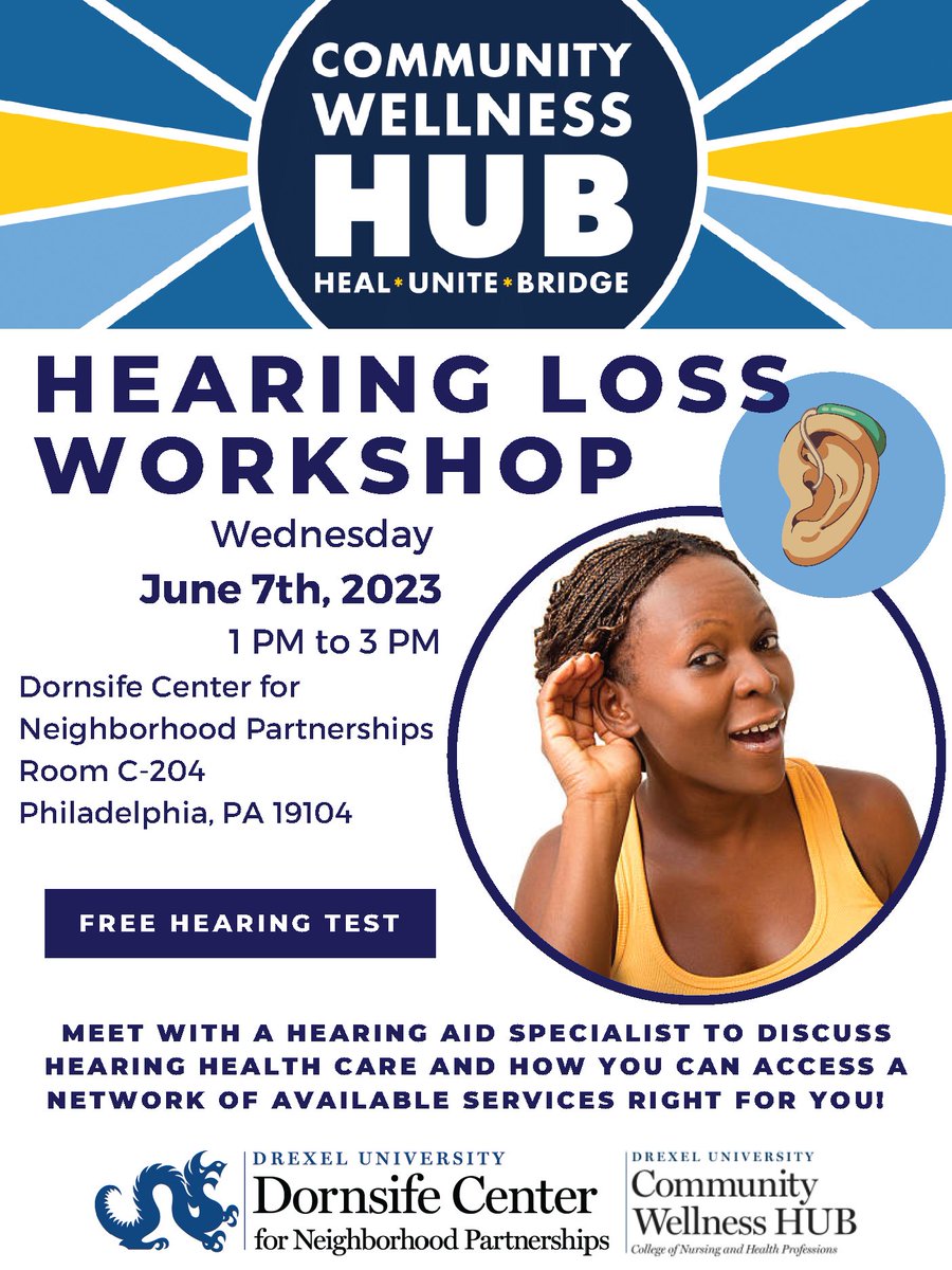 Today at the Community Wellness HUB.