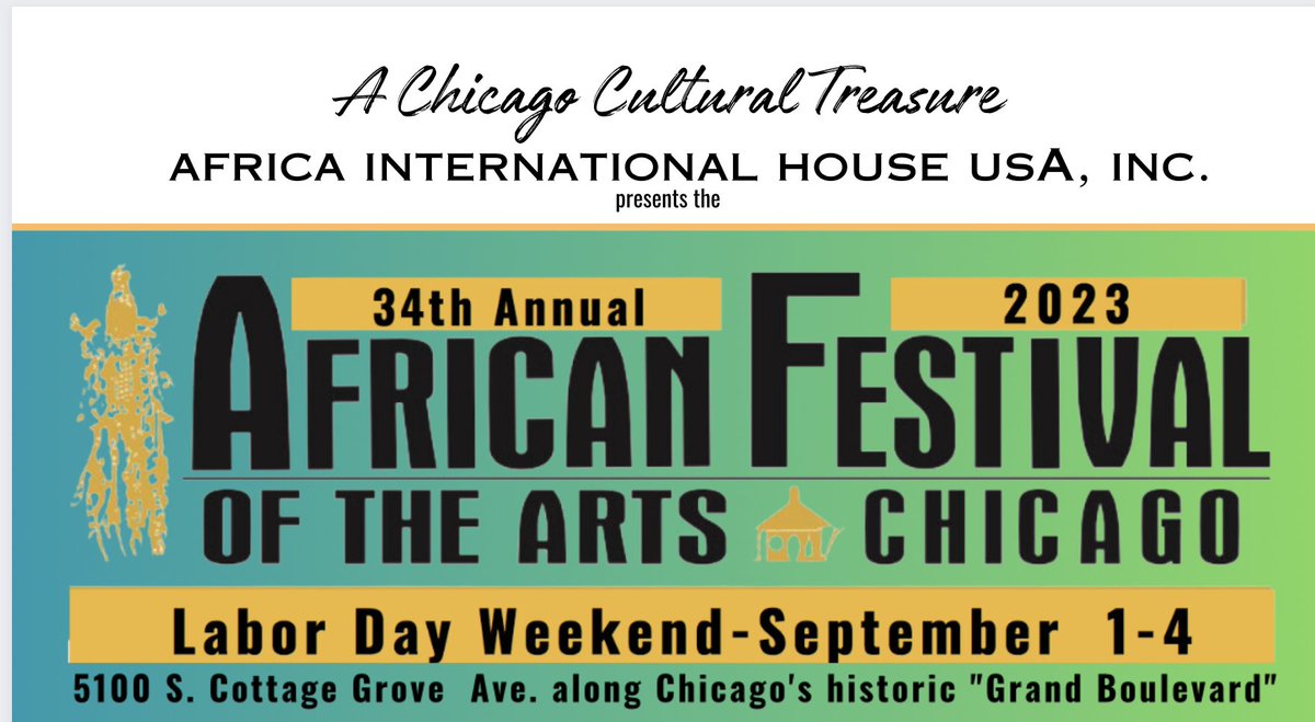 Vendor Registration is now open for the 34th Annual African Festivals of the Art!! See you Labor Day Weekend September 1-4 😀 Click the link below to register today! bit.ly/AIHVENDOR