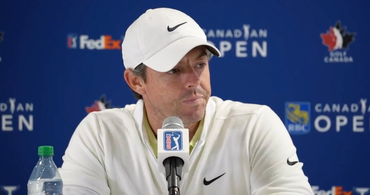 GOLF_com's tweet photo. "I think ultimately, this is going to be good for the game of professional golf. It unifies it and it secures its financial future." - Rory on the merger https://t.co/FRD3SWwvwT