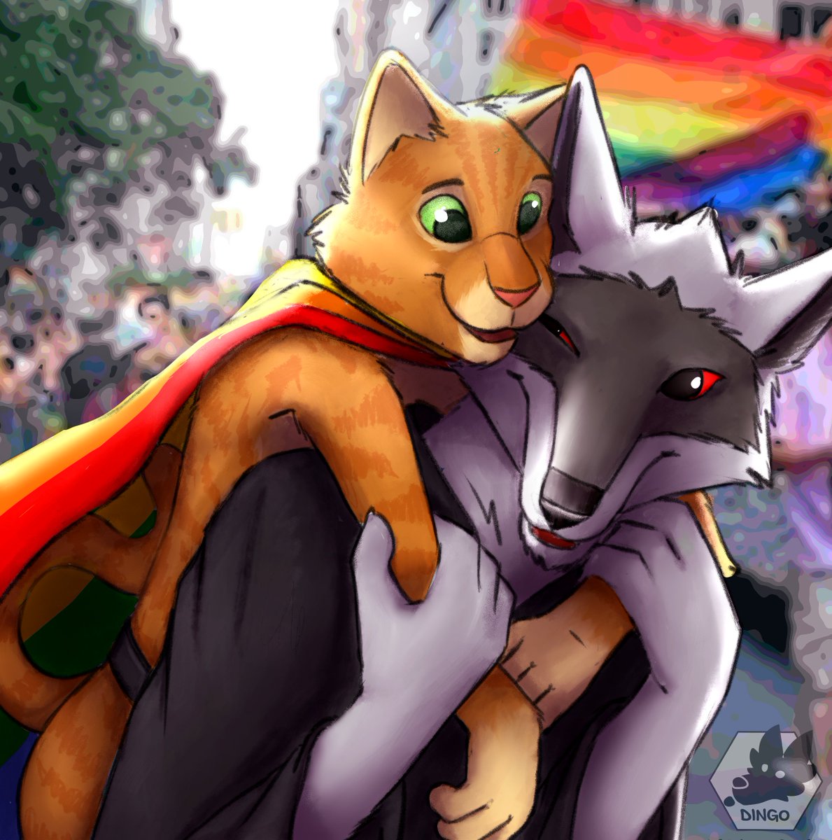 Happy Pride Month! :D

#PrideMonth #Puss_in_Boots #wolf #fanart