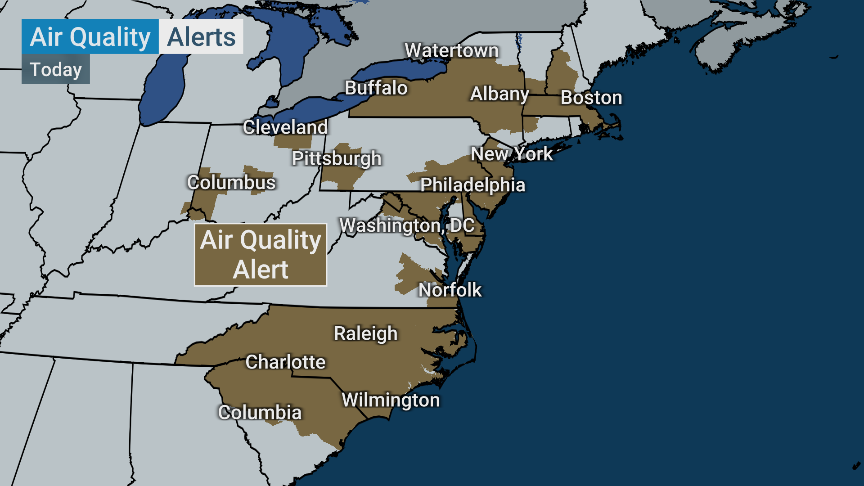 If your city is under an air quality alert, STAY INSIDE!

We're LIVE with more tips for staying safe amid the Canadian wildfire smoke infiltrating the U.S.