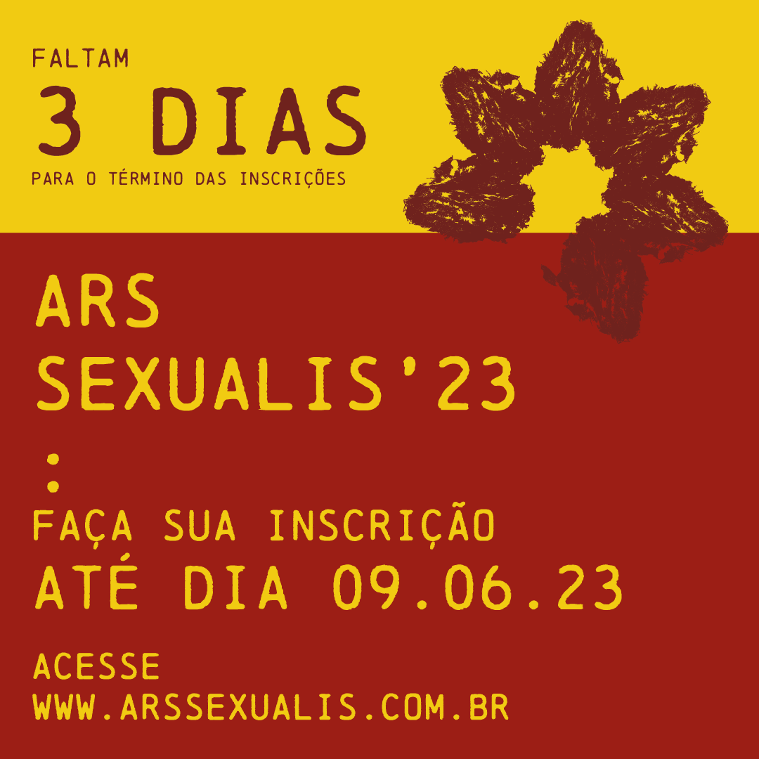 ArsSexualis's tweet photo. As inscrições para o Ars Sexualis 2023 já começaram e ficam abertas até dia 09 de junho. Participe. Faça sua inscrição. Baixe o template disponível no nosso site e submeta seu arquivo: https://t.co/UvxoNCvKhg https://t.co/vq0AkxqU7Y