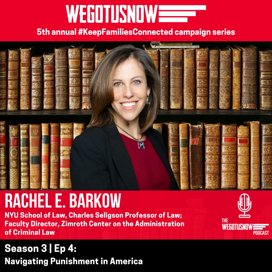 🔺️@We_GotUsNow #KeepFamiliesConnectedseries 

⭐ S3 | EP 4: 
Rachel E. Barkow ~ Navigating Punishment in America

Listen 🔻
podcasts.apple.com/us/podcast/s3-…

#WEGOTUSNOW 🌍
#10MillionInspired
#WeGotUsNowPodcast