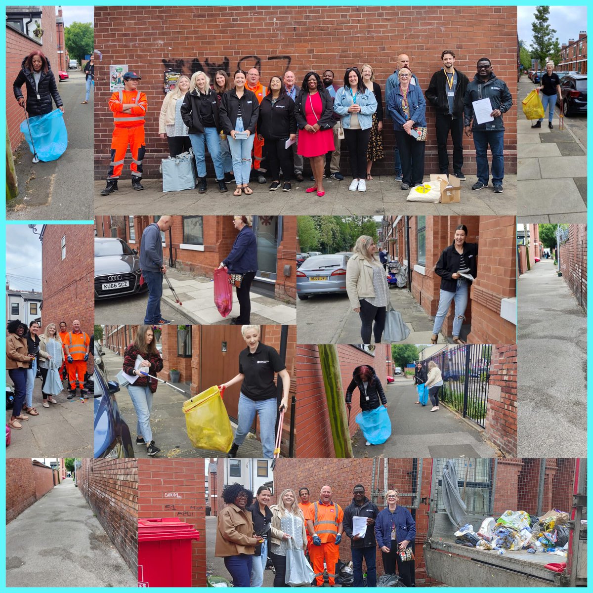 Great Day of Action on Claremont Road -Bowes Street #WhalleyRange covering Cowesby,Rosebery, Baresford & Hartington Streets.

Thanks all partners & residents @MCC teams Compliance, waste &Recycling @MSVHousing @Biffa @gogreenmcr

Report flytipping on
manchester.gov.uk/homepage/904/l…