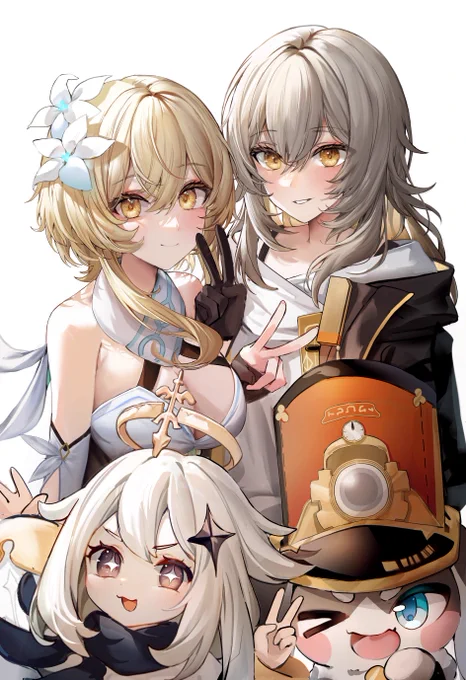 主人公たち! #原神 #スターレイル