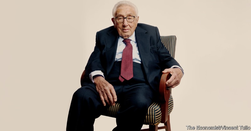 TheEconomist's tweet photo. Henry Kissinger is reviled by many as a warmonger for his part in the Vietnam war, but he considers the avoidance of conflict between great powers as the focus of his life’s work. Now he is worried about a confrontation between China and America
