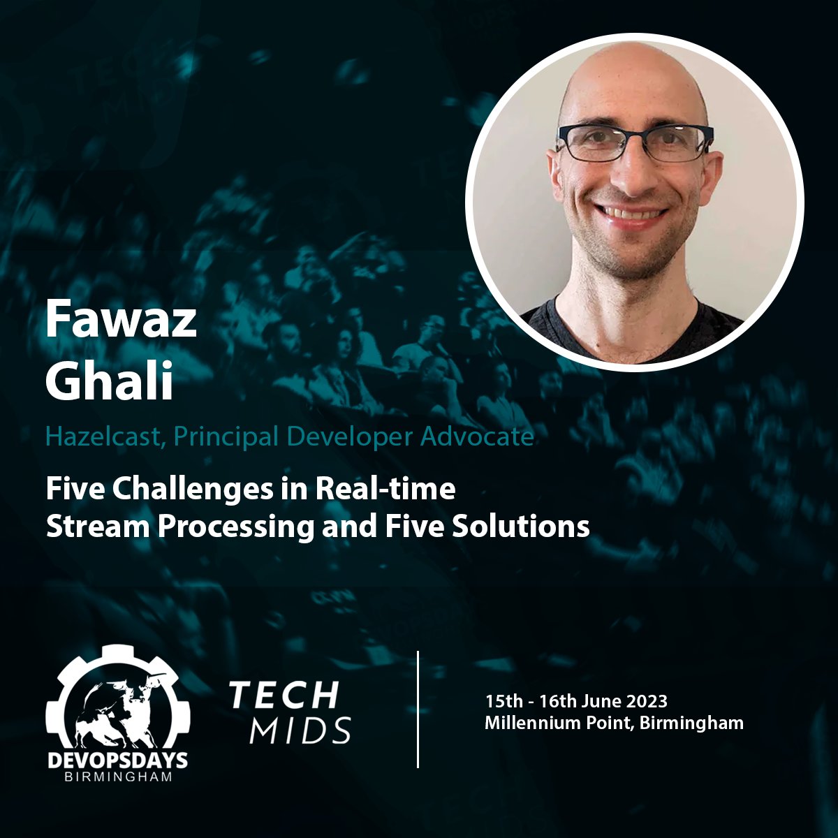 🚀 Fawaz Ghali is all set to demystify real-time stream processing in his talk "Five Challenges in Real-time Stream Processing and Five Solutions". Dive into the data stream with us at #DevOpsDays Birmingham! 💡 #DataProcessing