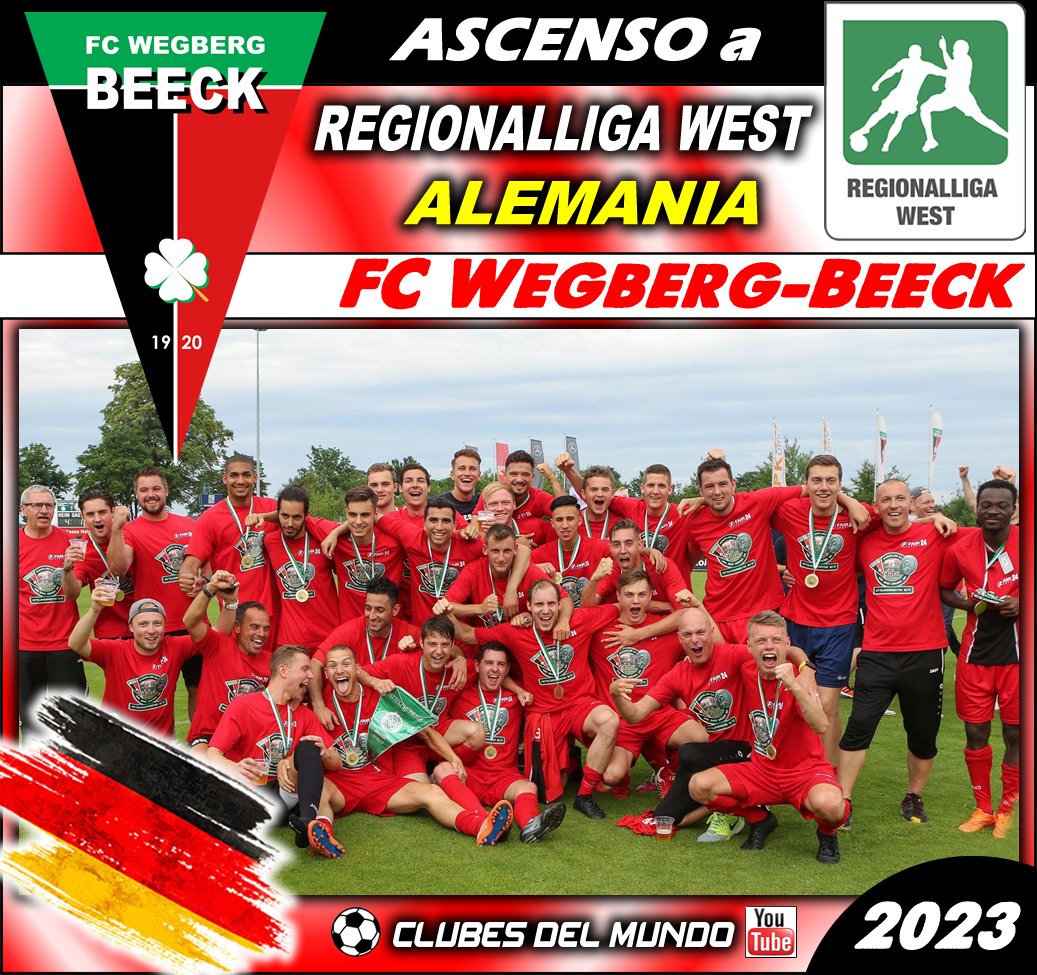 ClubsDelMundo's tweet image. El FC WEGBERG-BEECK da el salto a la REGIONALLIGA WEST. Enhorabuena.  #FCWegbergBeeck #nordrheinwestfalen #Wegberg #Regionalligawest
@WegbergBeeck_ES
