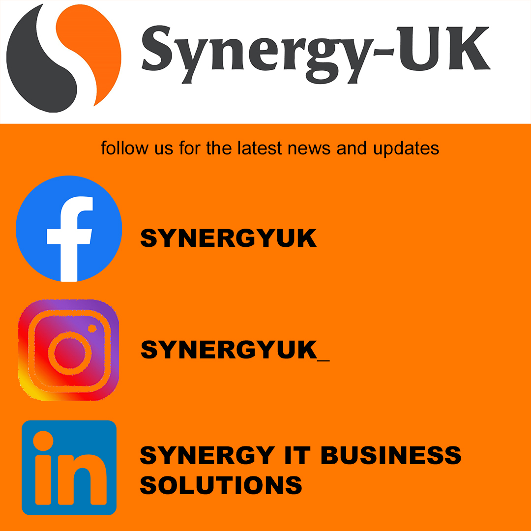 Hello Everyone🙂
Follow us on Social Media for the latest news and updates.
Synergy-UK, IT Under Control.

📲0114 221 6569
📩business@synergy-uk.com
👩‍💻synergy-uk.com

#business #socialmedia #ittechnician #itsupport #technology #News #services #Update #followus