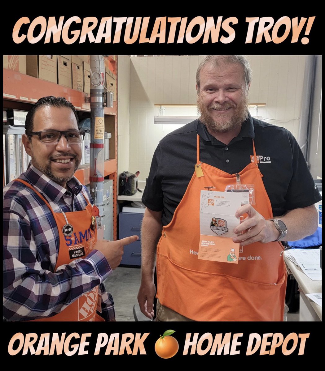 🎉🎉 Great Job Troy! 🎉🎉 
🥈 Silver Milestone 🥈 for Our Superb Export Sales Associate 
Thank You for your hard work &amp;  dedication to our customers and Our Team! #Congratulations 🍊#HomeDepotStrong #YourOPHD #Export 🚢📦 #GoTeam🫶🏻 #LivingOurValues ✨✨🌟🌟💫