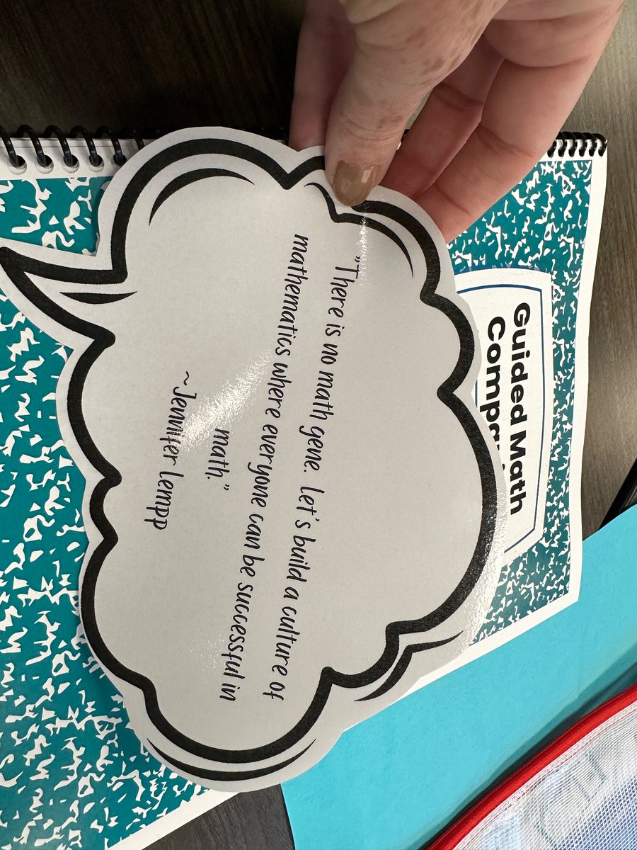 mrsCooperWHE's tweet photo. Getting my Guided Math learning on this morning!  Loving these quotes! 
#MyMathJourney @HumbleElemMath @HumbleISD_WHE https://t.co/9jEsOCqLZ5