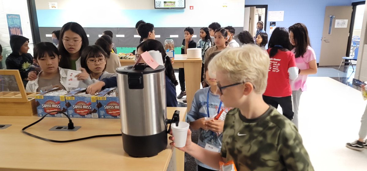 EL Secondary Camp students use social language in describing taste and texture during our cafe time for language socialization and development. #mcslearns #mcsELcamp