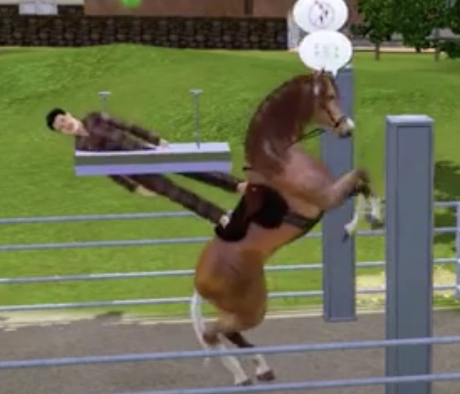 TheSimCommunity's tweet photo. can't believe they leaked the first screen from sims 4 horse ranch https://t.co/5BhWARONxd