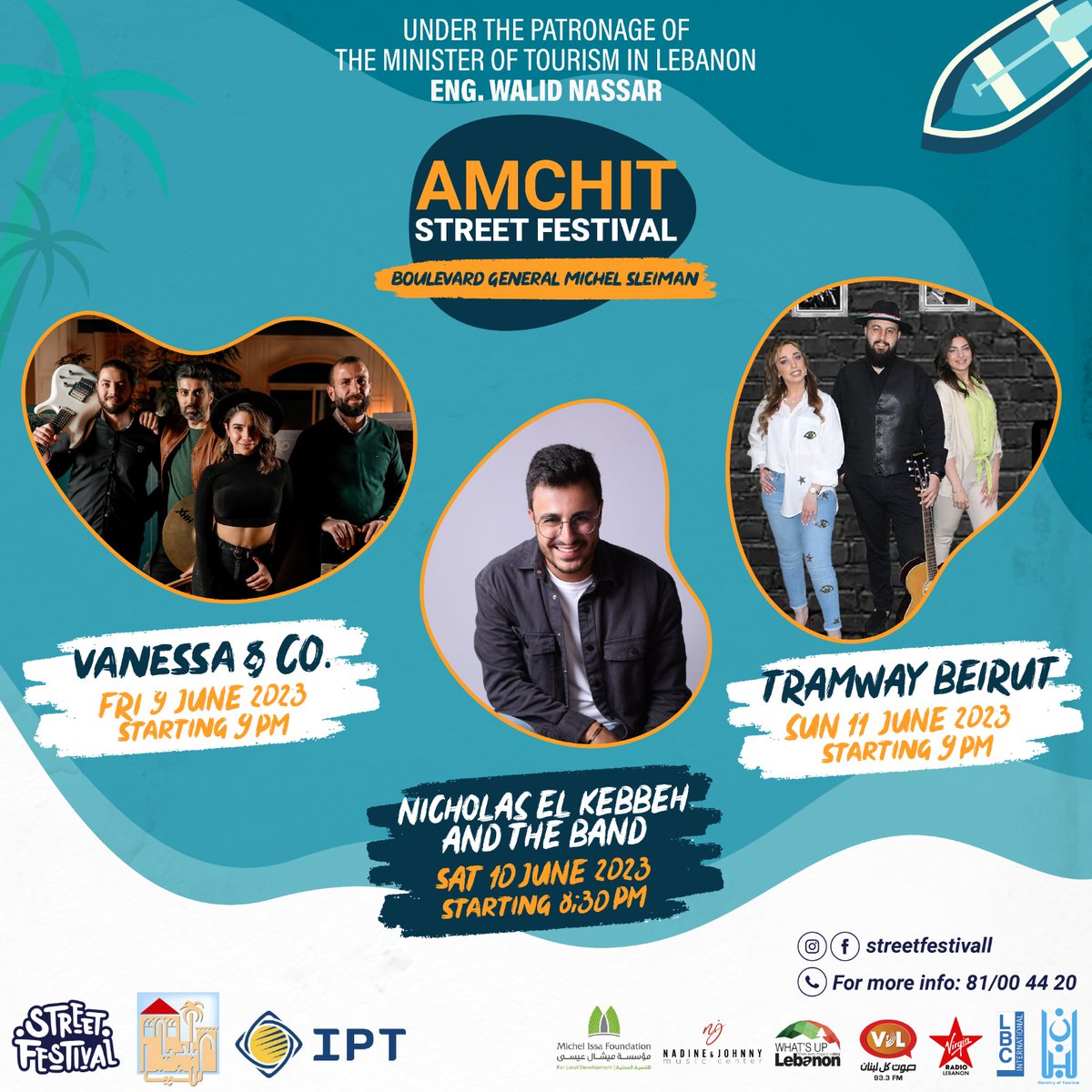 بالصور - برنامج إفتتاح مهرجان صيف عمشيت ٢٠٣٣ ، برعاية وزير السياحة المهندس وليد نصّار