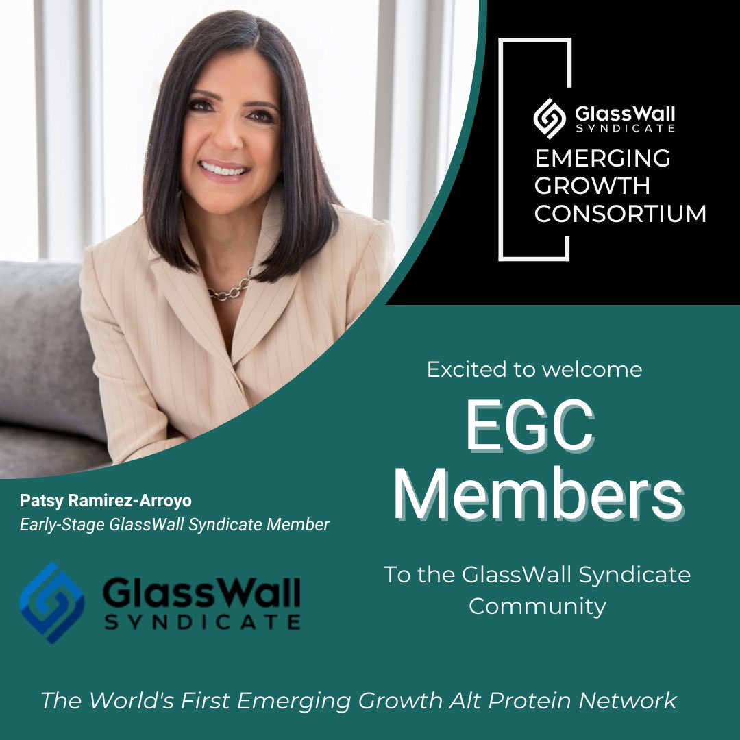<a href="/GWSyndicate/">GlassWall Syndicate</a> launched the Emerging Growth Consortium, the 1st organized body bringing together specialists &amp; generalist firms focused in the alternative protein space (Series B &amp; beyond)
Info: EGC@glasswallsyndicate.org
#investing #alternativeproteins #investmentnetwork #foodTech