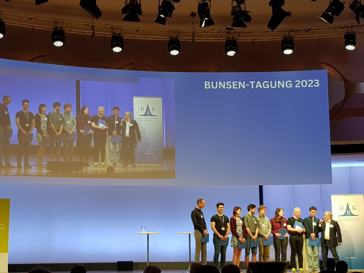 And poster prizes let's go! That's a wrap for #BunsenTagung2023, see you 2024 in Aachen! We highly enjoyed this year's edition and hope to see you at one of our upcoming events!