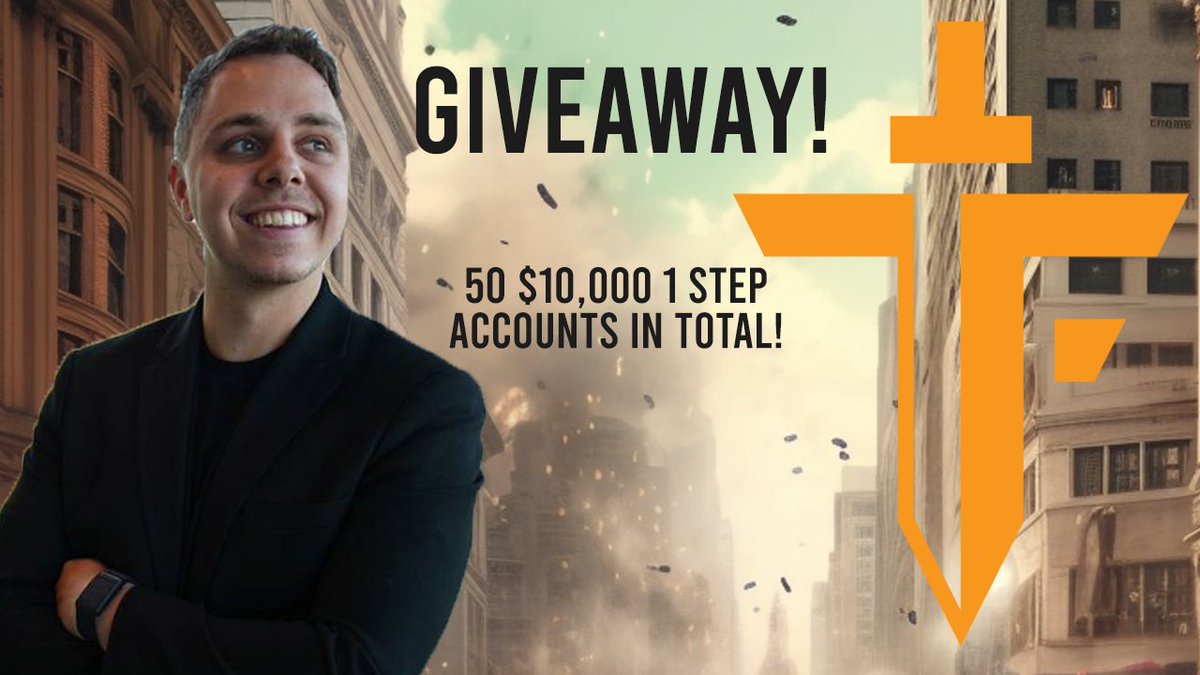 2nd part 🔥 Simple 50 Account Giveaway 🔥
2 steps to enter:

1️⃣Comment #thefundedtradertakeover 

2️⃣RT and Follow: me 
@TradeConnectVVS , TFT CEO
@savedbyfx and TFT 
@thefundedtrader
Ends in 7 days! 2 of 2