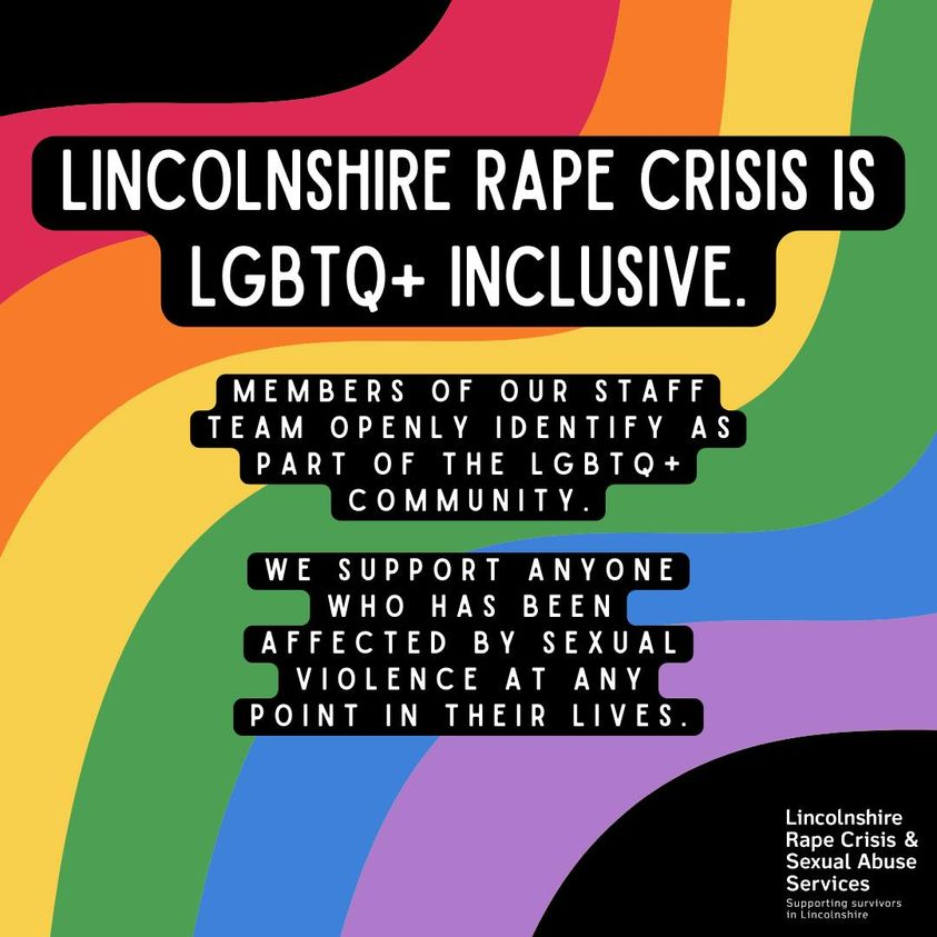 🌈June is Pride Month 🌈
We recognise the importance of creating and maintaining a safe and supportive environment for everyone. Our support is for anyone who has been affected by sexual violence, no matter how they identify.