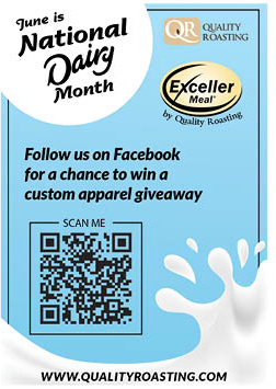 Exceller Meal by Quality Roasting.  Follow us on Facebook for chance to win a custom apparel giveaway.  For more information please visit qualityroasting.com qualityroasting.com