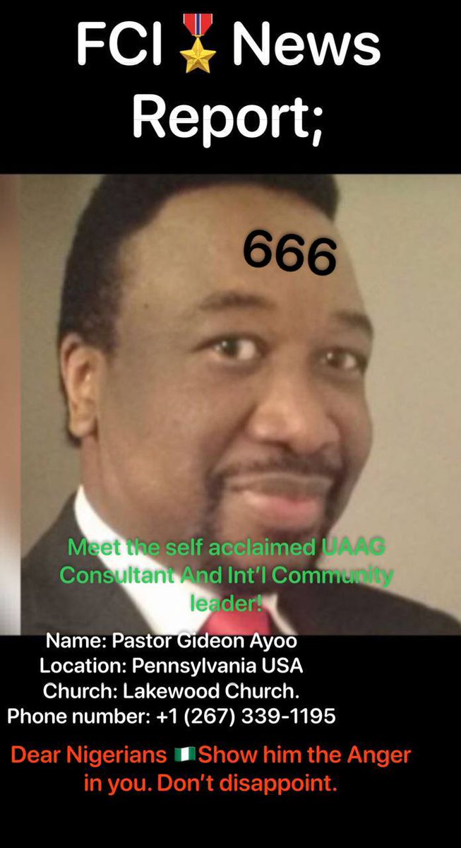 Ola_tox's tweet photo. @RDeusvult @FBI @FBIDirectorWray @officialEFCC Agent of darkness https://t.co/ODjLf3byUI