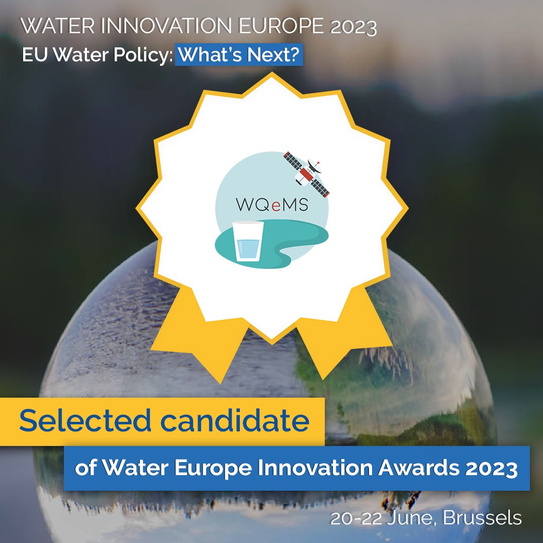 🌟 Great Announcement! 🌊

📢 WQeMS H2020 project has been chosen as a selected candidate for the prestigious Water Europe Innovation Award 2023! 🎉💧

👉 Stay tuned for the final results! 🏆🚀

#WQeMS #WaterInnovationAward #InnovativeSolutions #SustainableWaterFuture