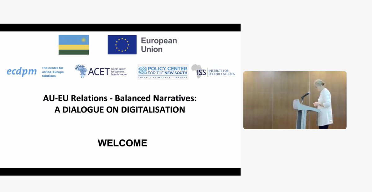 Our event with <a href="/EUtoAU/">EU Delegation to AU</a> <a href="/AcetforAfrica/">African Center for Economic Transformation (ACET)</a> <a href="/issafrica/">ISS</a>, Policy Center for the New South and the Rwanda mission to the African Union has just started!

We are first hearing from <a href="/BNMarkussen/">Birgitte Markussen 🇩🇰</a>, who is welcoming the participants online and in Addis Ababa 🇪🇹

1/