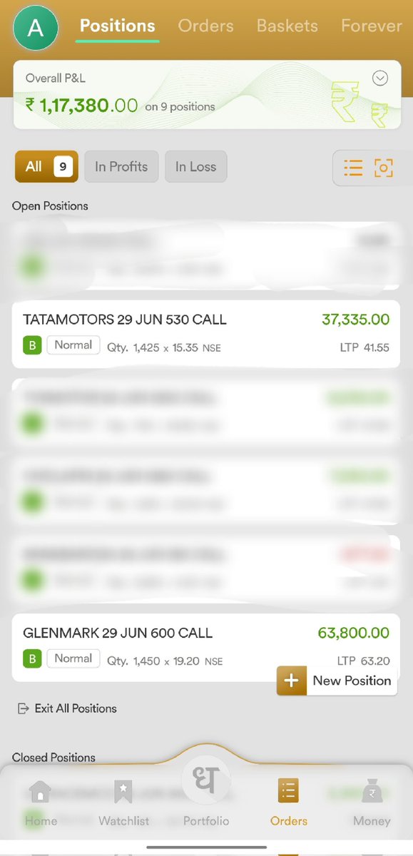 infinitycap01's tweet photo. Awesome day ⚡
Glenmark CE and Tata Motors CE tripled 🥳🎉
MTM-1.17L 
ROIC-100% 🔥
#nifty50 #NIFTYFUTURE #NSE
#StockMarketindia #BSE #BankNiftyOptions #NiftyBank https://t.co/mFgA4lr0E5