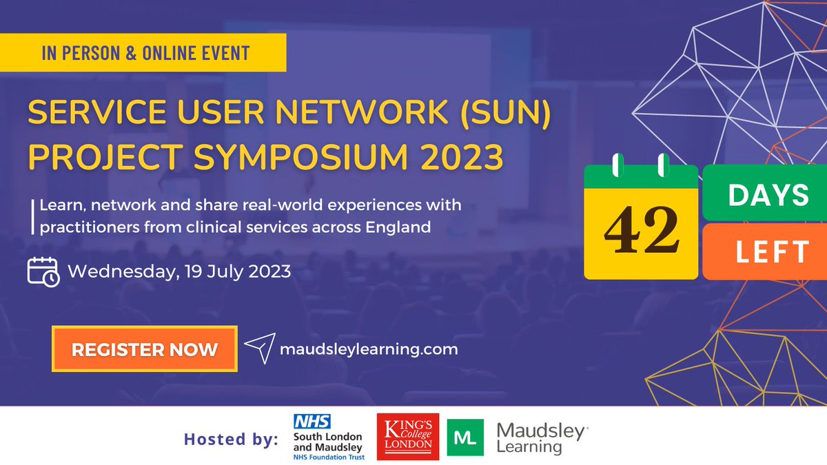 maudsleylearn's tweet image. Tag someone who needs to attend this conference! #sunproject #maudsleylearning 

Register here: maudsleylearning.com/courses/servic…