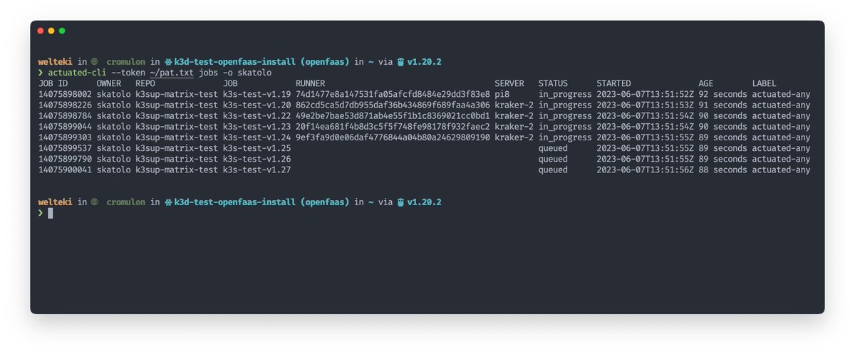 To optimise the use of your available build capacity @selfactuated now supports scheduling jobs to either kind of runner, arm64 or amd64. Useful for running jobs that are CPU arch agnostic like certain Python, Node.js, headless web-browser based testing etc.