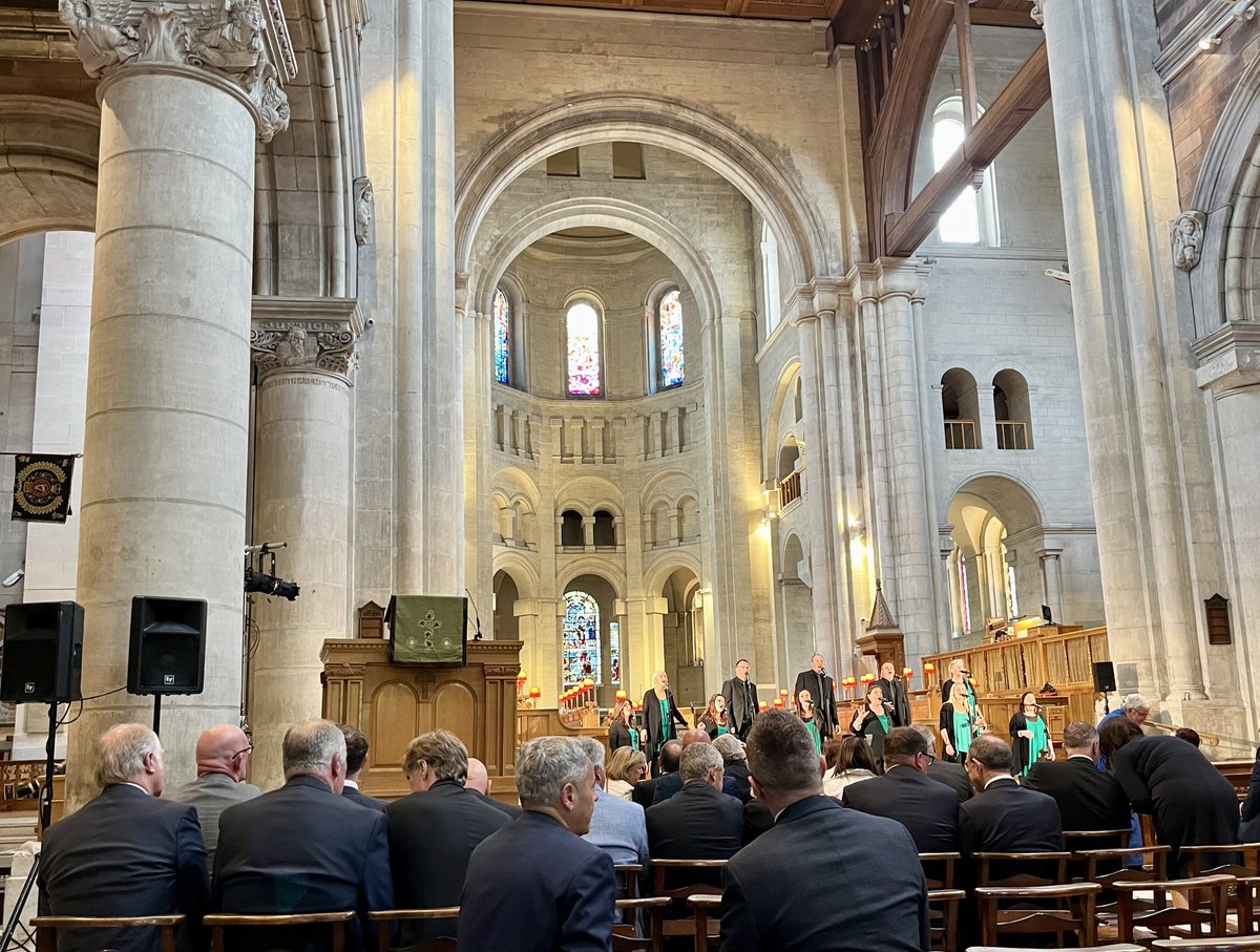 PaulVance63's tweet photo. Great privilege to attend the wonderful service of Thanksgiving for #BillyBingham MBE at St Anne’s Cathedral…
Brilliant eulogies from David Bingham (Billy’s son), the incomparable Martin O’Neill & outstanding performances from Belfast Community Gospel Choir. #GAWA https://t.co/ARcIRHZW2o