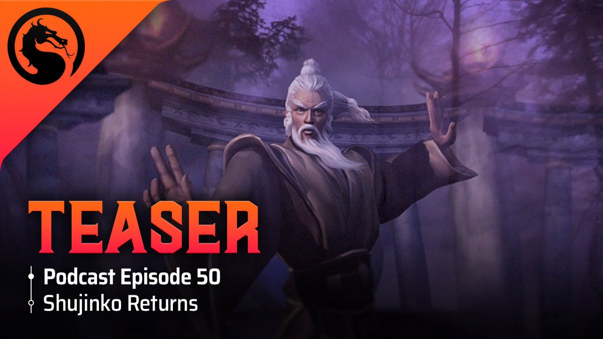 Kamidogu's tweet image. SHUJINKO RETURNS! Please join us in two hours for the premiere of our teaser trailer as we celebrate 50 episodes of the #KamidoguPodcast.

👉 youtu.be/mytgFvWcU38 👈

#MK1 #MK12 #MortalKombat #MortalKombat1
