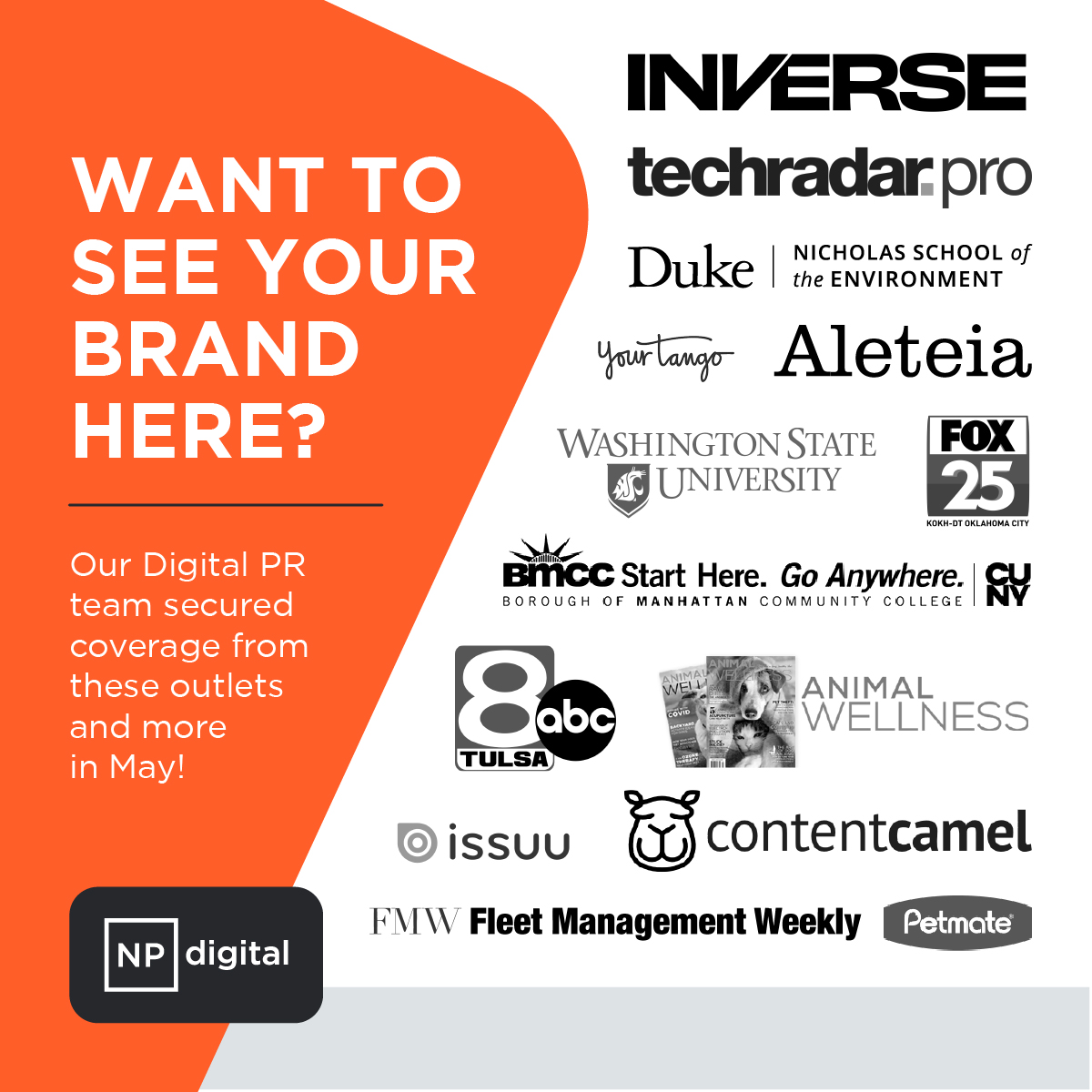 A new month means a new round of noteworthy wins for our clients 🙌

Interested in securing media coverage for your brand? Learn more about how we can help: bit.ly/3oOPwsQ

#digitalmarketingagency #mediacoverage