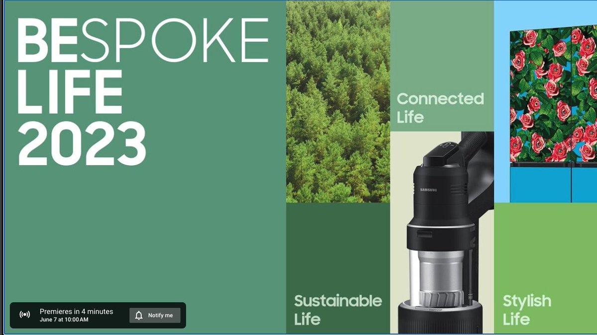 aleon1969's tweet image. En tan sólo minutos dara comienzo el #BESPOKELife2023 de @samsunglatin con novedades de estilo de vida, sostenibilidad y diseño