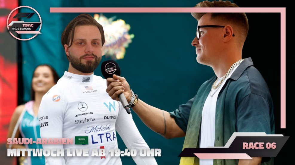 Wir beenden heute die erste Saisonhälfte der #TSAC Season 4 in Jeddah&amp; dieses Rennen ist ein würdiges Finale für die erste Saisonhälfte!
Enge Mauern, leicht zu cutten aber auch die Möglichkeit für TRiicE mit 5 Wins in a row einen neuen Rekord aufzustellen!
twitch.tv/TheLoyalldo
