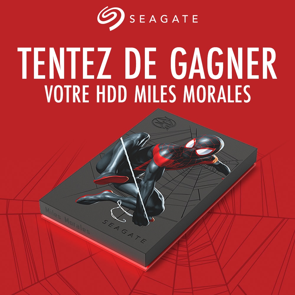 Micromania_Fr's tweet photo. Pour fêter la semaine de sortie de #SpiderManAcrossTheSpiderVerse, on vous fait gagner un HDD 2TB Miles Morales de chez Seagate 🔥

Pour participer :
🕸️ RT, Like &amp; Follow @Micromania_Fr + @seagategaming
🕸️ Mentionne un ami avec le #MicromaniaSpiderMan

TAS dans 1 semaine ! https://t.co/A6huaUGBvg