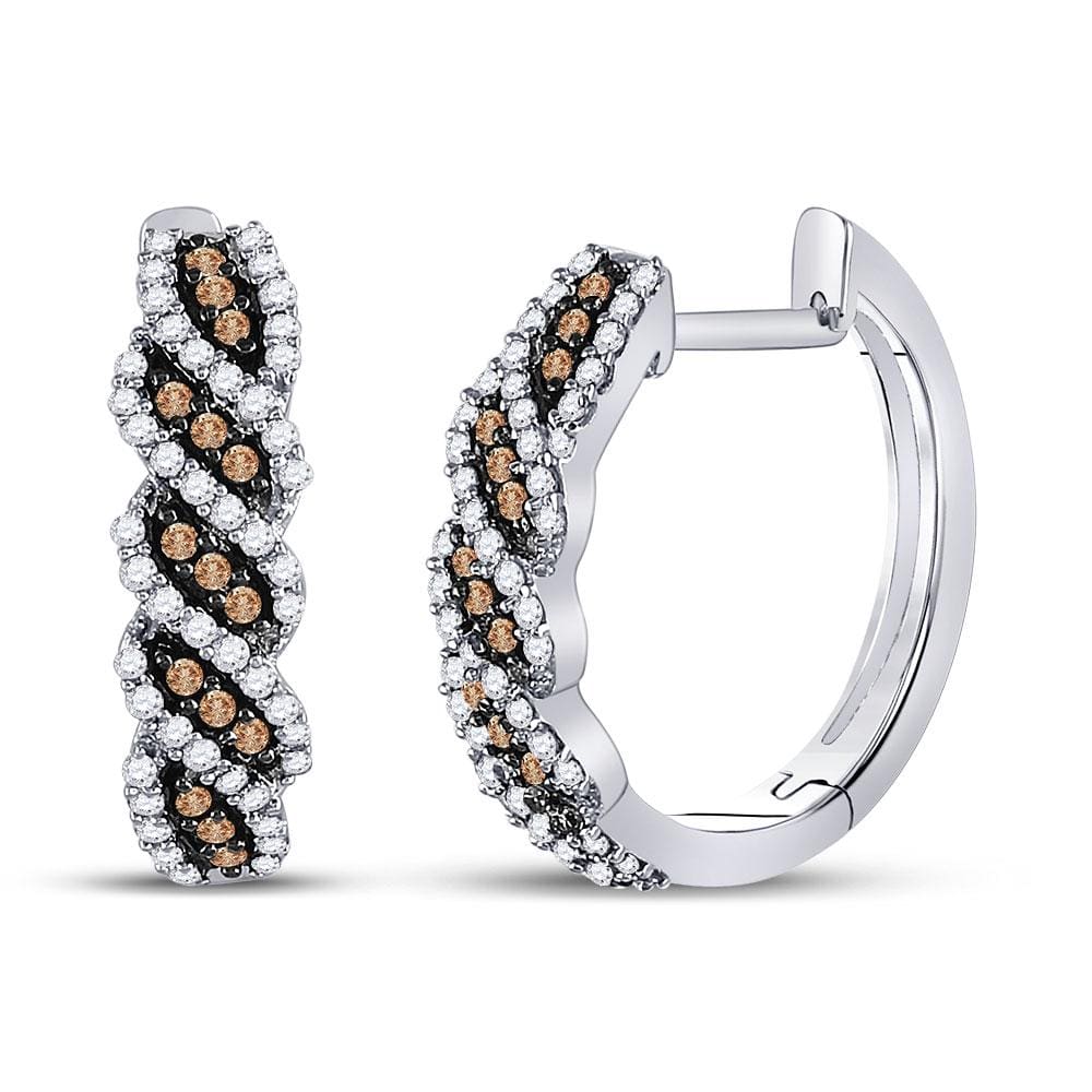 10kt White Gold Womens Round Brown Diamond Hoop Earrings 5/8 Cttw #diamonds #jewelryforsale
$698.70
➤ jewelryoutlet.com/products/10kt-…