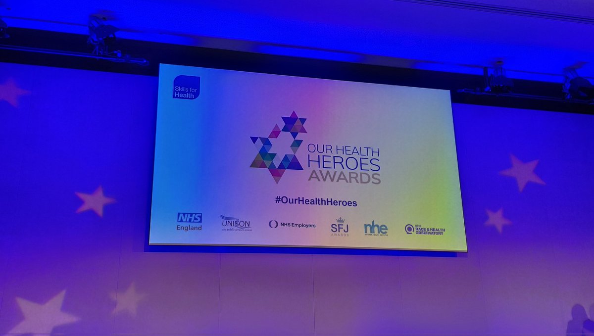 What a pleasure to be at the #OurHealthHeroes awards this last year and an honour to present the Digital Innovation award to the worthy winners Royal Berkshire Acute Stroke Unit!