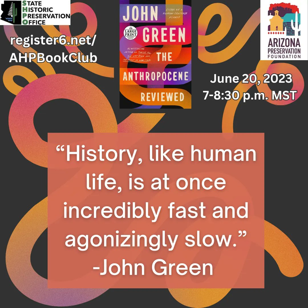 What do Halley's Comet, Canada Geese, Air-Conditioning, and Sunsets have in common? They are all chapters in John Green's book The Anthropocene Reviewed, which is our book club book! Attend our next book club session on June 20th, from 7-8:30 p.m. on Zoom. buff.ly/3Zzzpg4