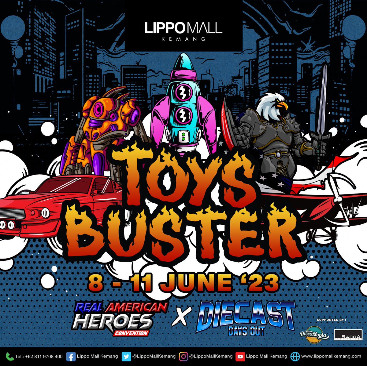 Toys Buster - Real American Heroes X Diecast Days Out ✨

🗓️ 8 - 11 June 2023
📍Atrium, Lippo Mall Kemang

Save the date, SoulmateLMK! Dont miss it😍

#ToysBuster #RealAmericanHeroes #DiecastDaysOut #LippoMallKemang