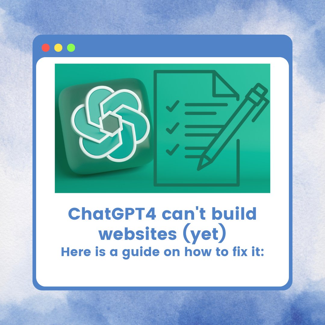 AI_accelerator_'s tweet image. Who said AI can't build websites?
While ChatGPT4 can't do it directly, with a sprinkle of creativity and a handful of tools like Figma, Midjourney, and Webflow, you can whip up an impressive website draft in just 10 minutes.
#ChatGPT4 #webdesignmagic