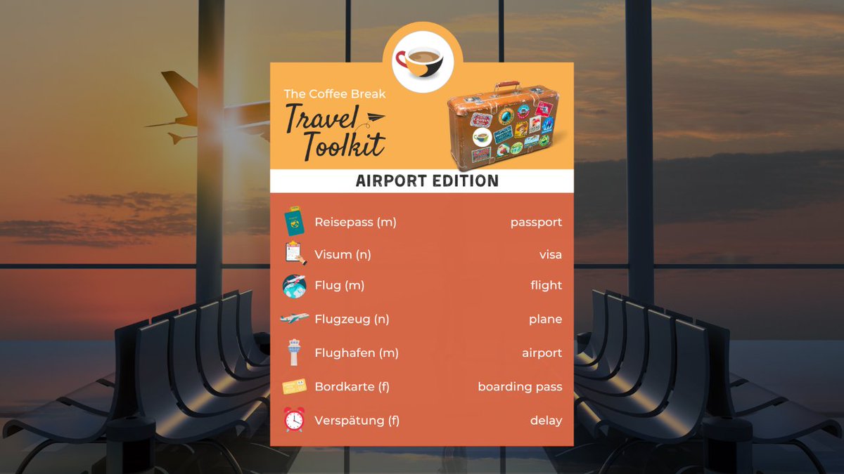 Coffee Break German on Twitter "We hope you enjoy this "travel toolkit" series in which we